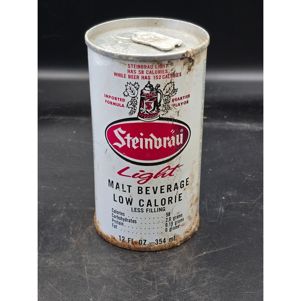 Vintage Steindrau Light Malt Beverage 12 oz. Can Low Calorie Imported Formula a